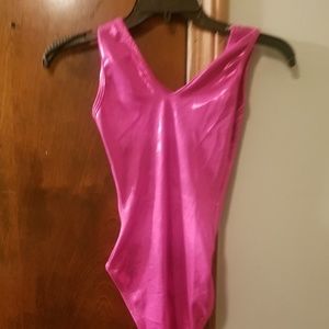 gymnastic pink bling leotard